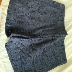 Navy Lace Loft 4” Shorts
